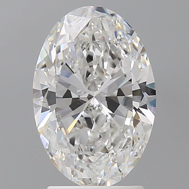 2.48 Carat Oval Shaped, Ideal Cut, D Color, VVS2 Clarity, IGI Certified Lab Grown Diamond