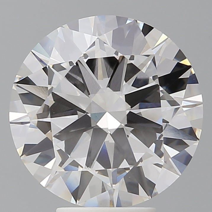 5.50 Carat Round Shaped, Excellent Cut, F Color, VVS2 Clarity, IGI Certified Lab Grown Diamond