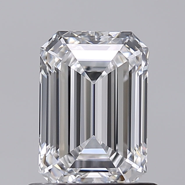 1.00 Carat Emerald Shaped, Excellent Cut, D Color, VVS2 Clarity, IGI Certified Lab Grown Diamond