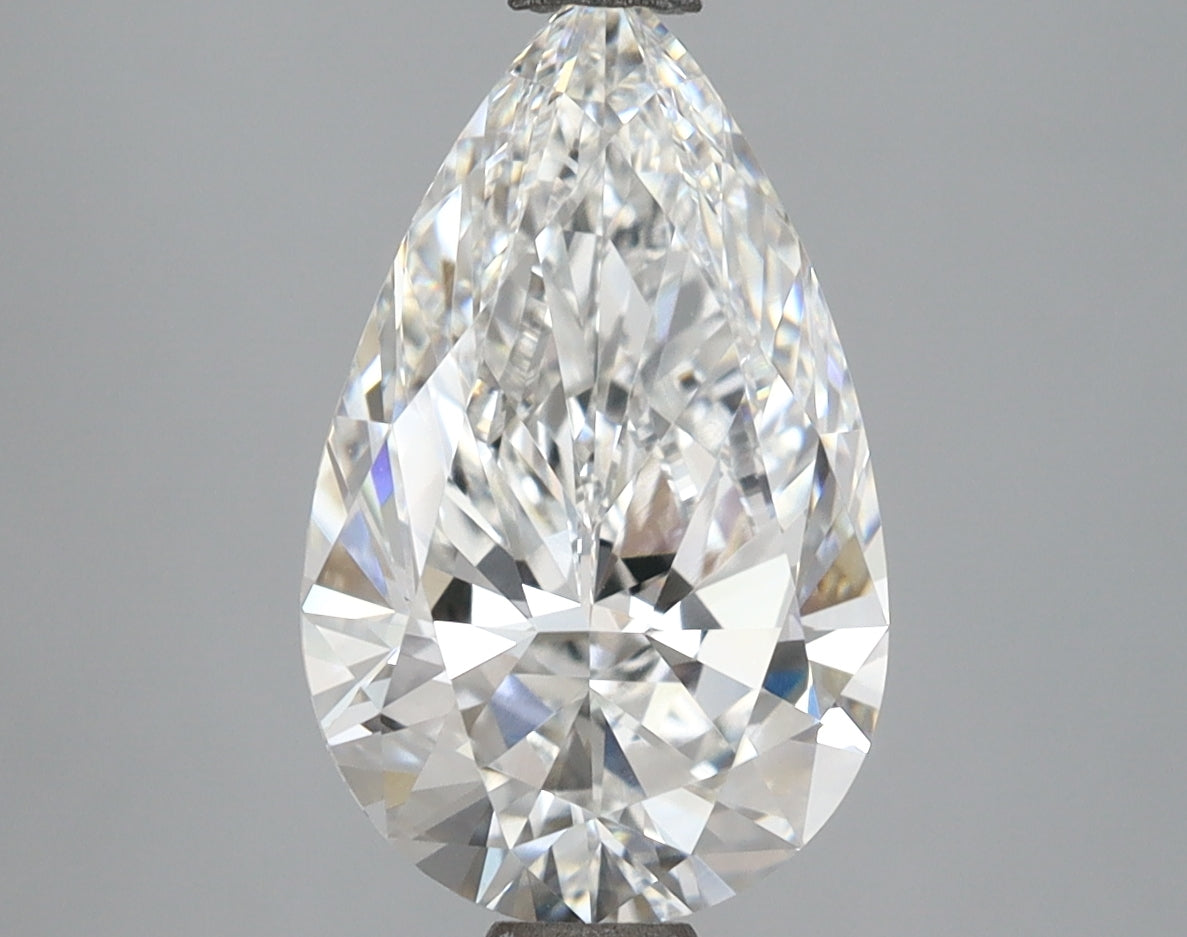 3.02 Carat Pear Shaped, Ideal Cut, E Color, VVS1 Clarity, IGI Certified Lab Grown Diamond