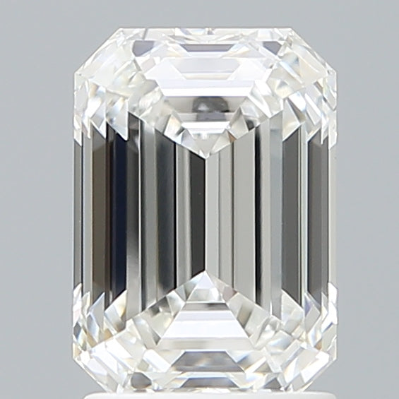 2.15 Carat Emerald Shaped, Ideal Cut, E Color, VVS2 Clarity, IGI Certified Lab Grown Diamond
