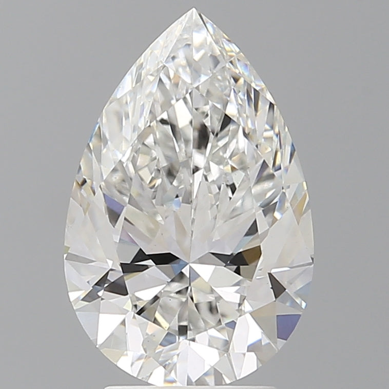 3.56 Carat Pear Shaped, Ideal Cut, E Color, VS1 Clarity, IGI Certified Lab Grown Diamond