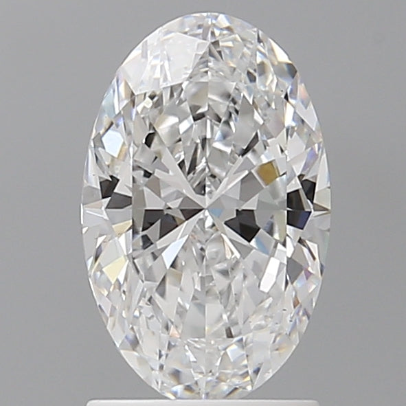 1.60 Carat Oval Shaped, Ideal Cut, D Color, VS1 Clarity, IGI Certified Lab Grown Diamond