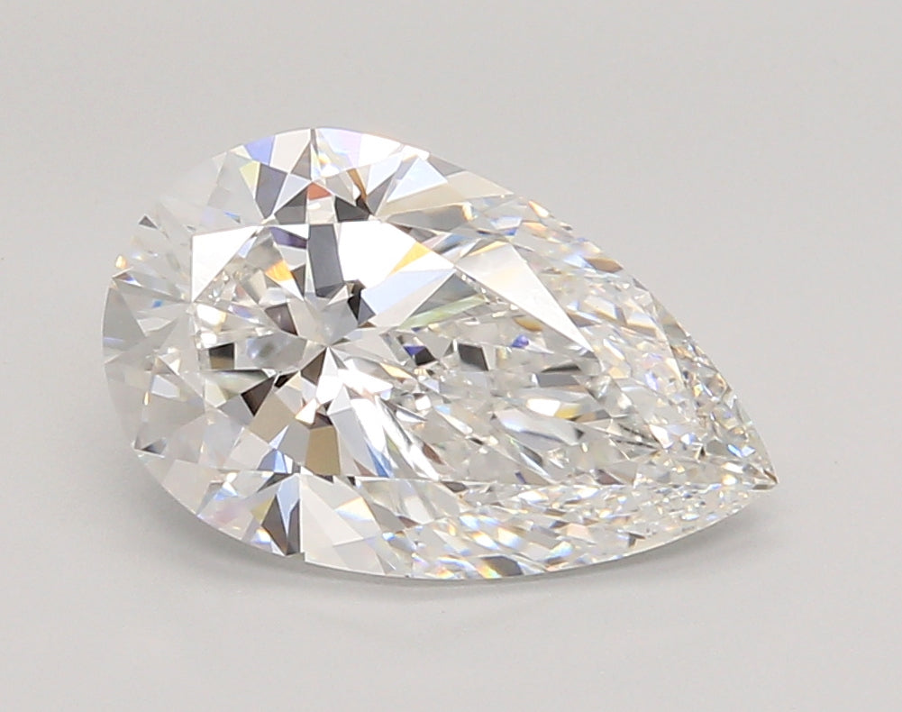 3.04 Carat Pear Shaped, Ideal Cut, E Color, VVS1 Clarity, IGI Certified Lab Grown Diamond