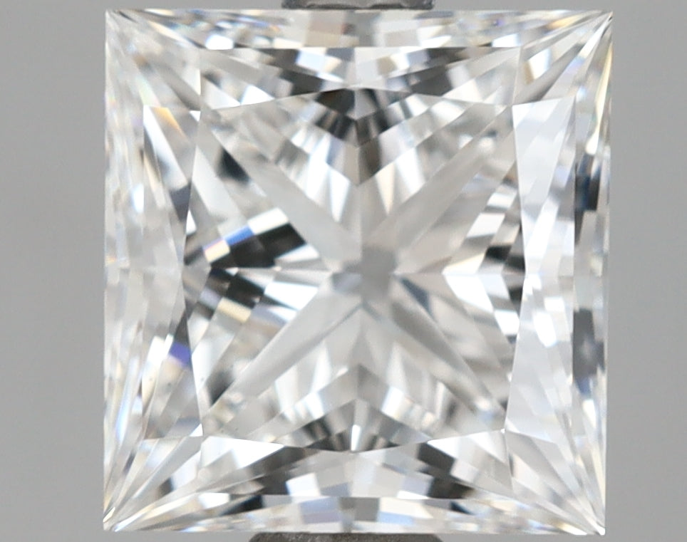 2.52 Carat Princess Shaped, Ideal Cut, E Color, VS1 Clarity, IGI Certified Lab Grown Diamond