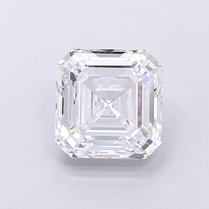 1.91 Carat Asscher Shaped, Very Good Cut, D Color, VVS2 Clarity, IGI Certified Lab Grown Diamond