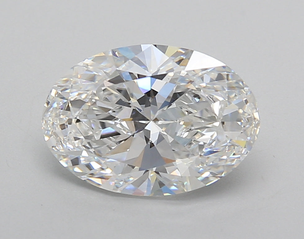 2.49 Carat Oval Shaped, Excellent Cut, E Color, VVS2 Clarity, IGI Certified Lab Grown Diamond
