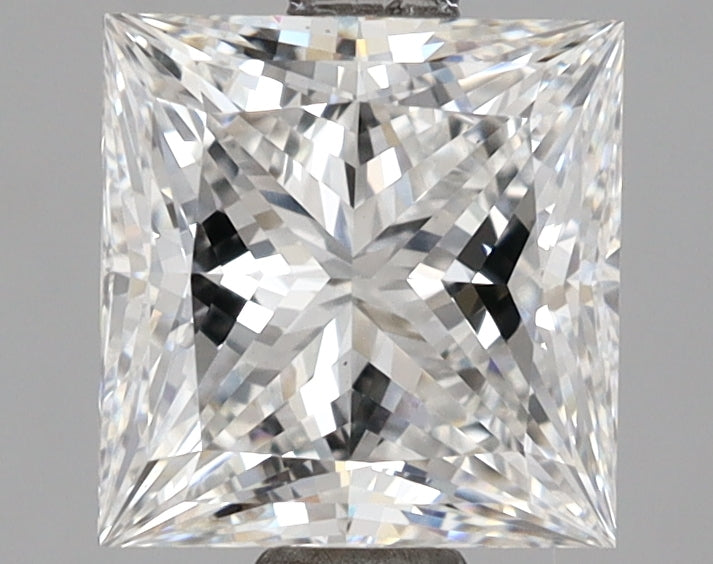 2.15 Carat Princess Shaped, Ideal Cut, E Color, VS1 Clarity, IGI Certified Lab Grown Diamond