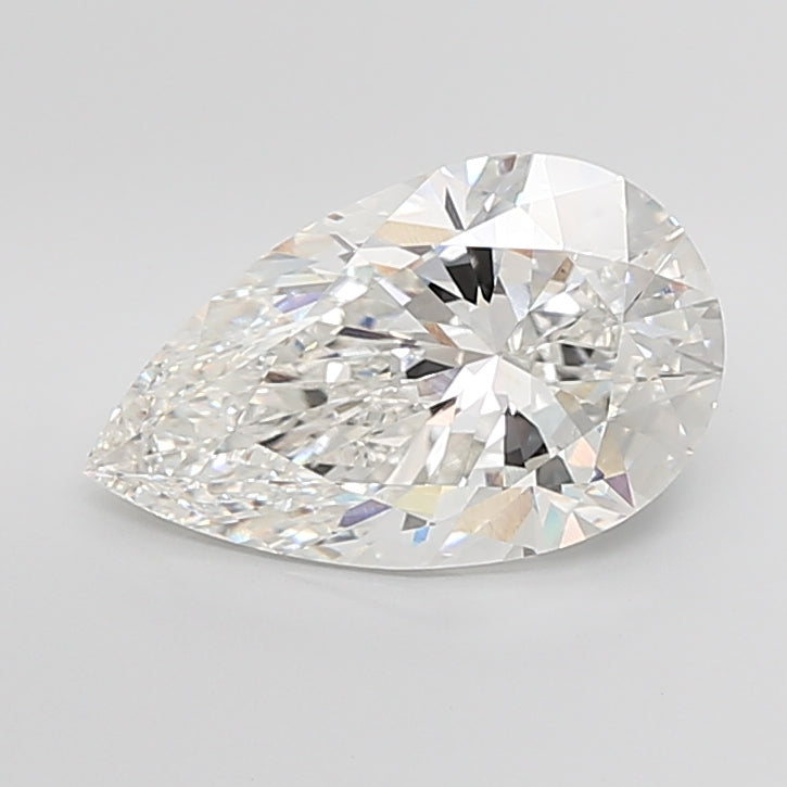 7.03 Carat Pear Shaped, Excellent Cut, G Color, VS1 Clarity, IGI Certified Lab Grown Diamond