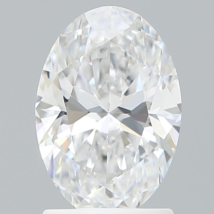 1.69 Carat Oval Shaped, Ideal Cut, D Color, VVS2 Clarity, IGI Certified Lab Grown Diamond