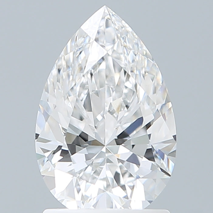 1.59 Carat Pear Shaped, Excellent Cut, D Color, VVS2 Clarity, IGI Certified Lab Grown Diamond