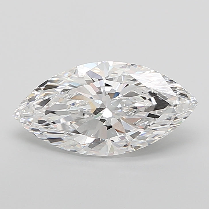 6.08 Carat Marquise Shaped, Ideal Cut, E Color, VVS2 Clarity, IGI Certified Lab Grown Diamond