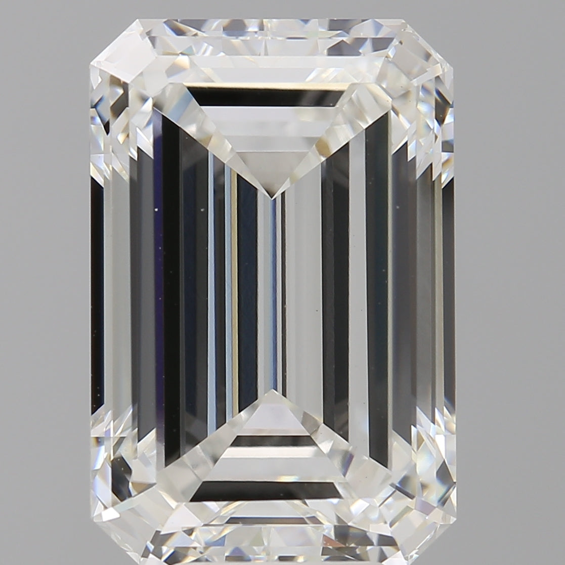 8.01 Carat Emerald Shaped, Ideal Cut, F Color, VVS2 Clarity, IGI Certified Lab Grown Diamond
