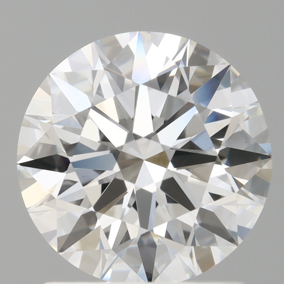 1.58 Carat Round Shaped, Ideal Cut, D Color, VVS2 Clarity, IGI Certified Lab Grown Diamond