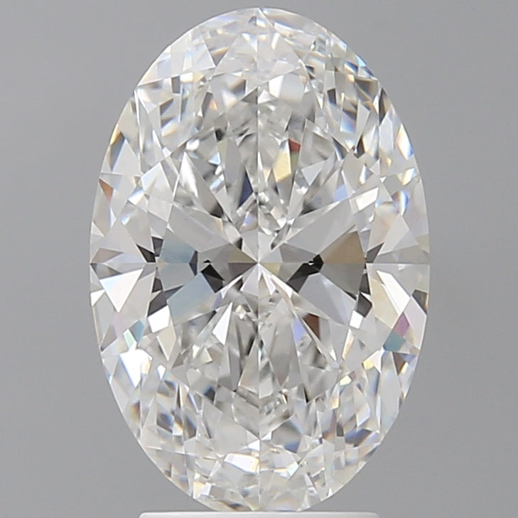 3.55 Carat Oval Shaped, Ideal Cut, E Color, VVS2 Clarity, IGI Certified Lab Grown Diamond