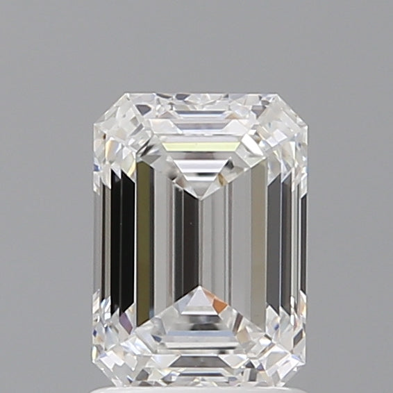1.56 Carat Emerald Shaped, Ideal Cut, D Color, VVS2 Clarity, IGI Certified Lab Grown Diamond