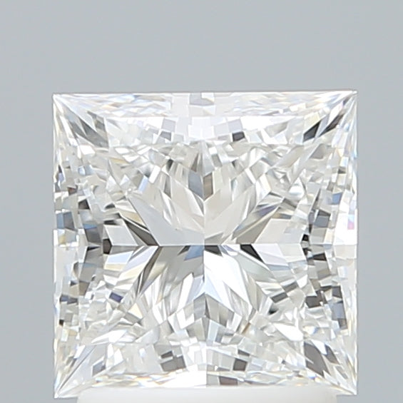 2.09 Carat Princess Shaped, Ideal Cut, F Color, VVS2 Clarity, IGI Certified Lab Grown Diamond