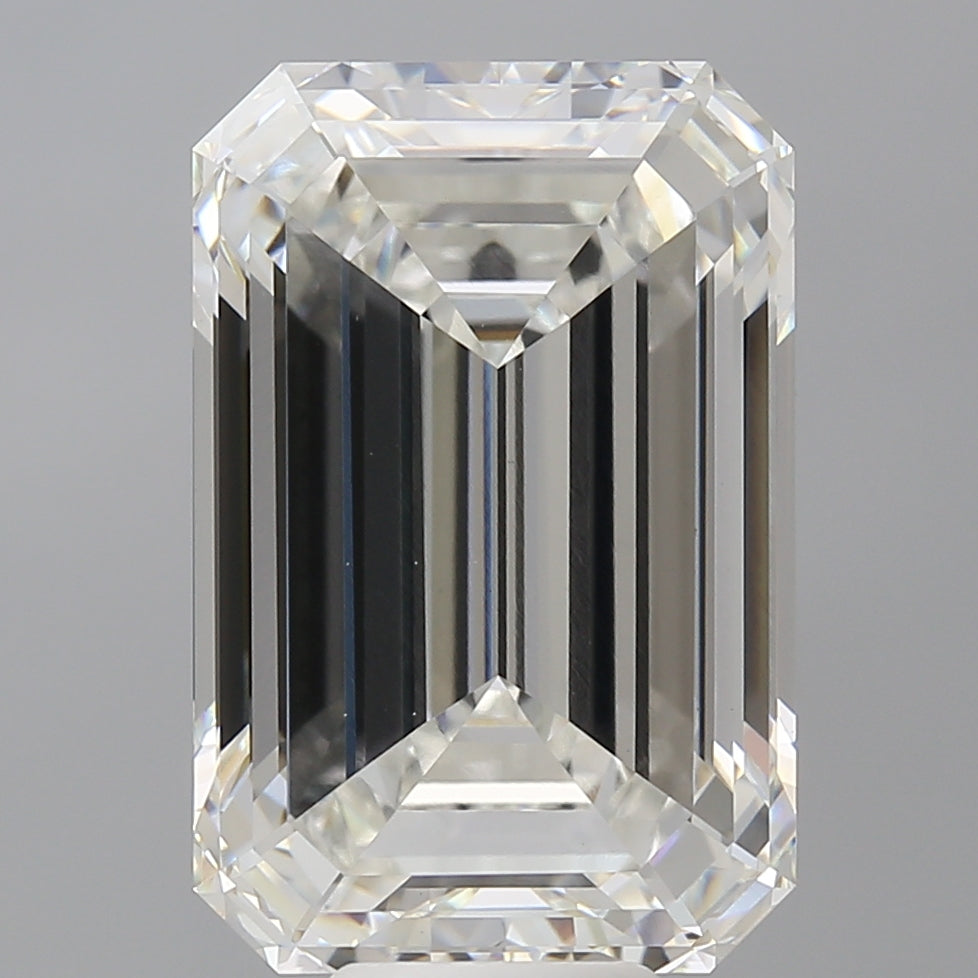 11.55 Carat Emerald Shaped, Ideal Cut, F Color, VVS2 Clarity, IGI Certified Lab Grown Diamond