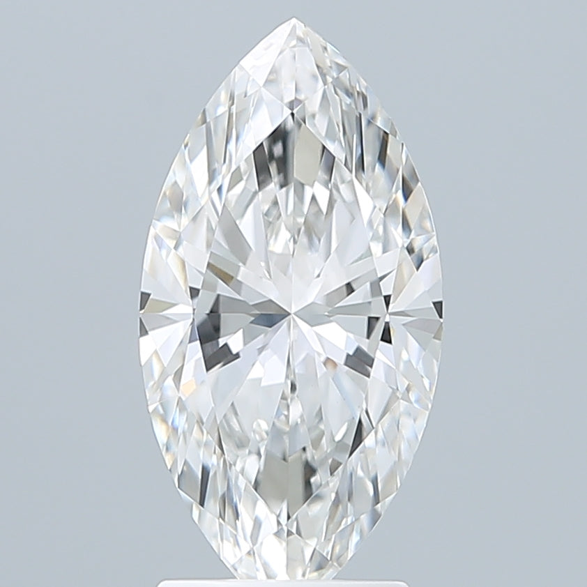 2.56 Carat Marquise Shaped, Ideal Cut, F Color, VVS2 Clarity, IGI Certified Lab Grown Diamond