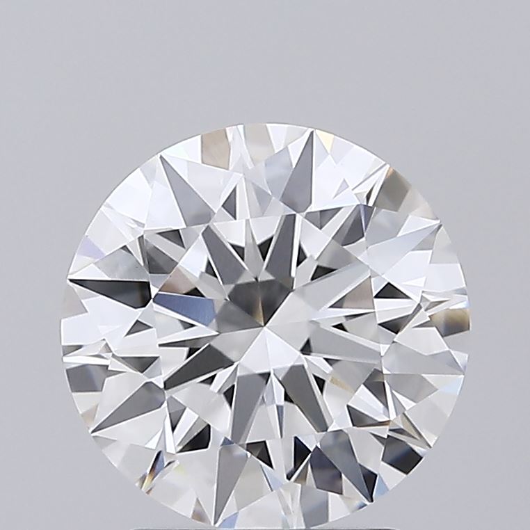 2.10 Carat Round Shaped, Ideal Cut, E Color, VVS2 Clarity, IGI Certified Lab Grown Diamond