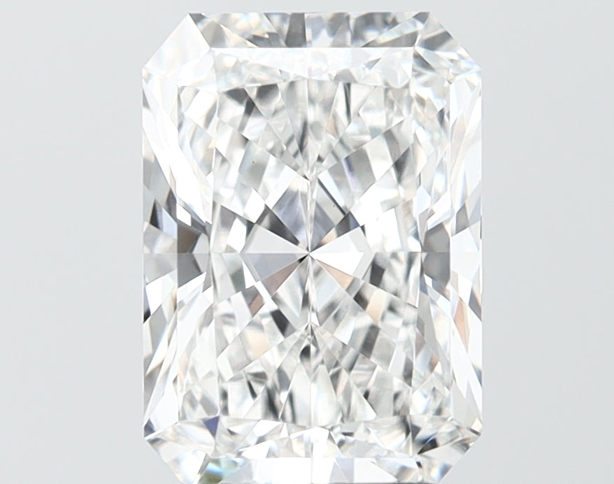 3.09 Carat Radiant Shaped, Ideal Cut, D Color, VS1 Clarity, IGI Certified Lab Grown Diamond