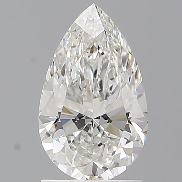 1.55 Carat Pear Shaped, Ideal Cut, F Color, VVS2 Clarity, IGI Certified Lab Grown Diamond