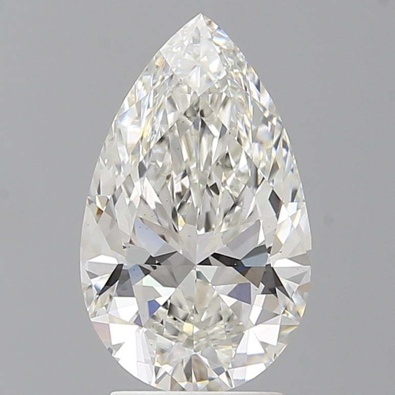 3.01 Carat Pear Shaped, Ideal Cut, G Color, VVS2 Clarity, IGI Certified Lab Grown Diamond