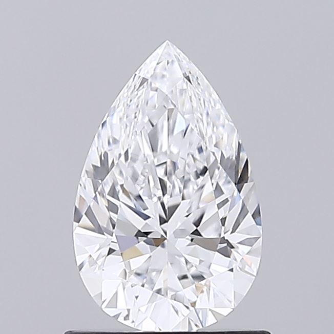 0.97 Carat Pear Shaped, Excellent Cut, D Color, IF Clarity, IGI Certified Lab Grown Diamond