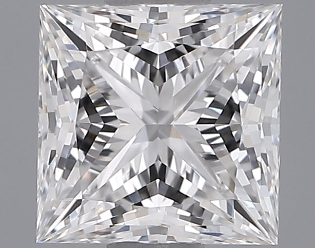0.89 Carat Princess Shaped, Ideal Cut, E Color, VS1 Clarity, IGI Certified Lab Grown Diamond