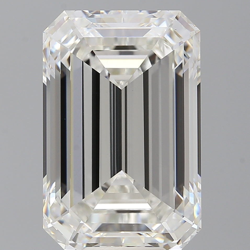 12.01 Carat Emerald Shaped, Ideal Cut, F Color, VVS2 Clarity, IGI Certified Lab Grown Diamond