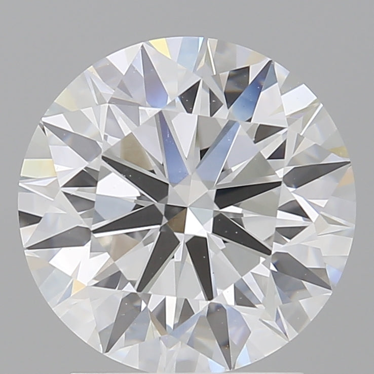2.51 Carat Round Shaped, Excellent Cut, F Color, VVS2 Clarity, IGI Certified Lab Grown Diamond