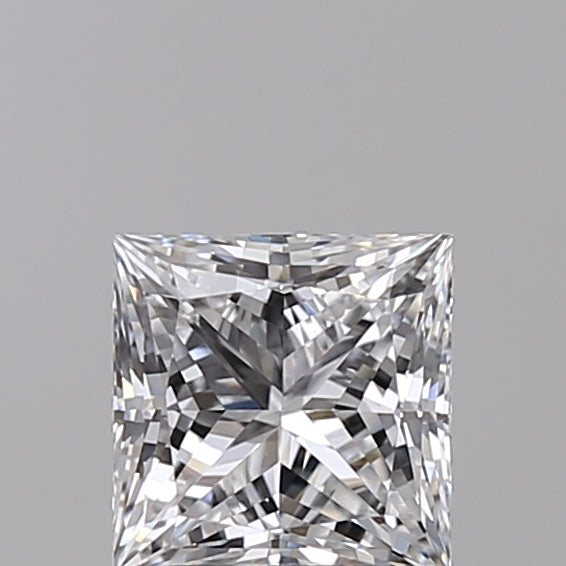 1.01 Carat Princess Shaped, Ideal Cut, D Color, VVS2 Clarity, IGI Certified Lab Grown Diamond