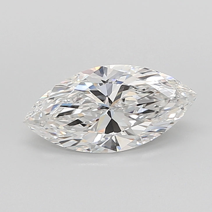 3.05 Carat Marquise Shaped, Ideal Cut, E Color, VVS2 Clarity, IGI Certified Lab Grown Diamond