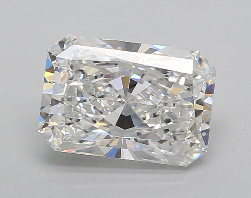 2.01 Carat Radiant Shaped, Excellent Cut, D Color, VS1 Clarity, IGI Certified Lab Grown Diamond