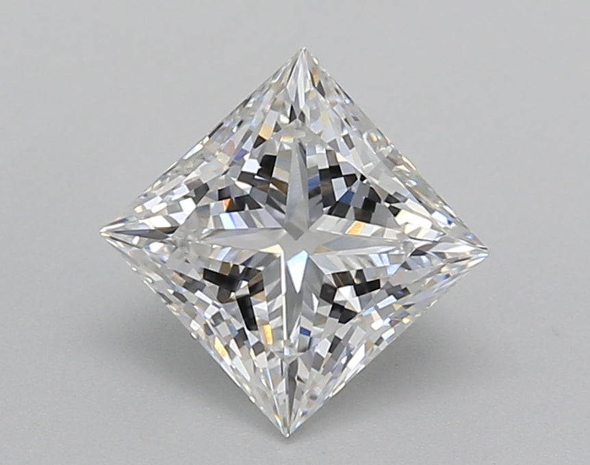 1.52 Carat Princess Shaped, Excellent Cut, E Color, VVS1 Clarity, IGI Certified Lab Grown Diamond
