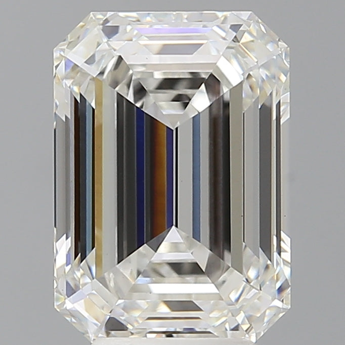 5.09 Carat Emerald Shaped, Ideal Cut, F Color, VS1 Clarity, IGI Certified Lab Grown Diamond