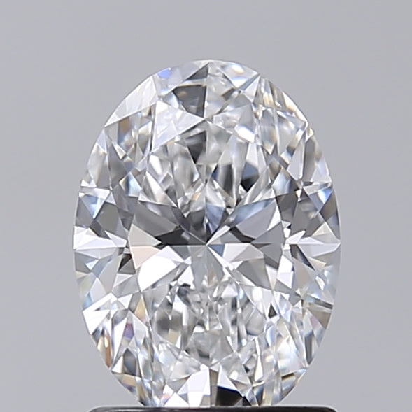 1.29 Carat Oval Shaped, Very Good Cut, D Color, VVS2 Clarity, IGI Certified Lab Grown Diamond