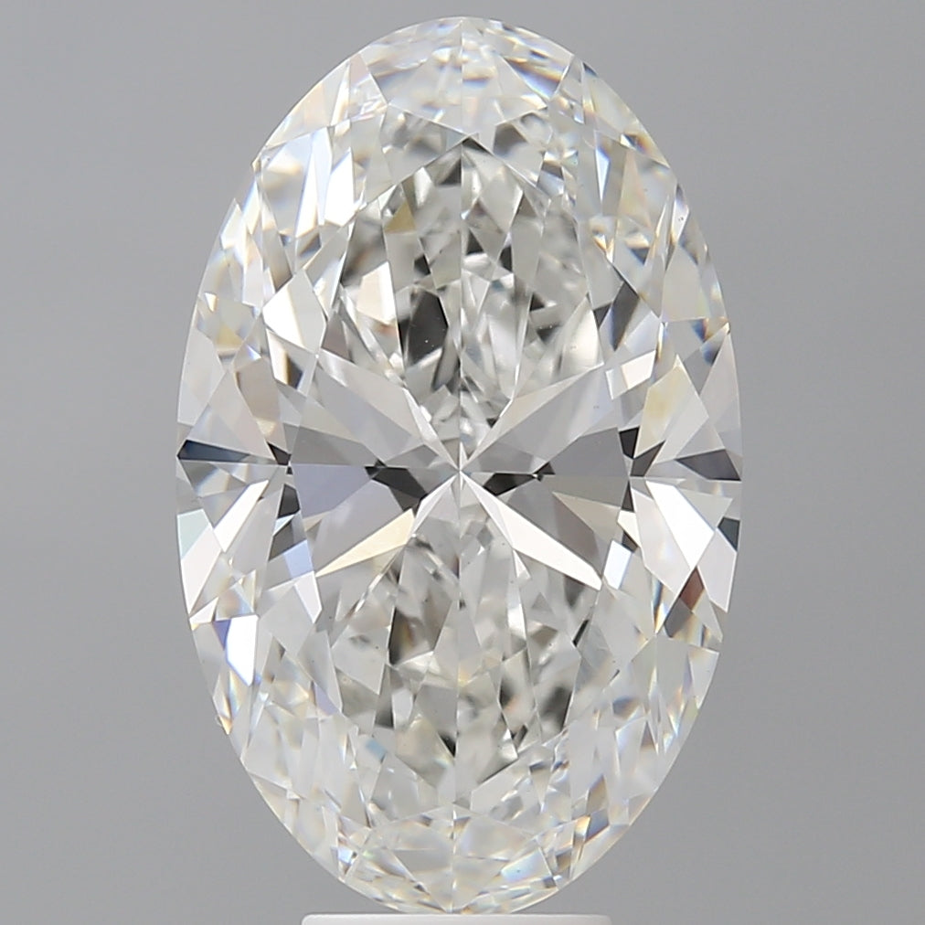 8.10 Carat Oval Shaped, Ideal Cut, F Color, VVS2 Clarity, IGI Certified Lab Grown Diamond