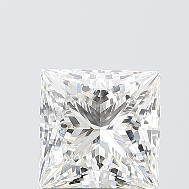 1.50 Carat Princess Shaped, Ideal Cut, E Color, VVS2 Clarity, IGI Certified Lab Grown Diamond