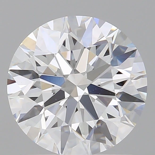 1.54 Carat Round Shaped, Ideal Cut, D Color, VVS2 Clarity, IGI Certified Lab Grown Diamond
