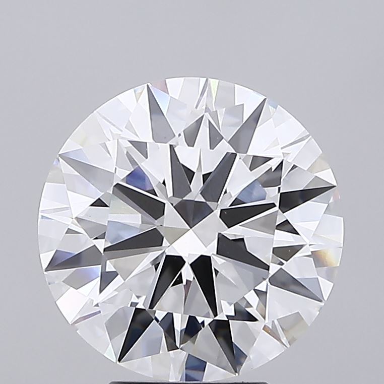 5.28 Carat Round Shaped, Ideal Cut, E Color, VVS2 Clarity, IGI Certified Lab Grown Diamond