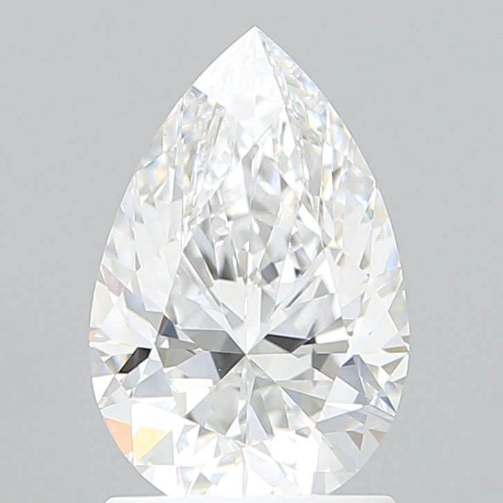 1.59 Carat Pear Shaped, Excellent Cut, D Color, VVS2 Clarity, IGI Certified Lab Grown Diamond