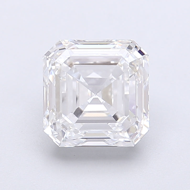 2.20 Carat Asscher Shaped, Very Good Cut, D Color, VVS1 Clarity, IGI Certified Lab Grown Diamond
