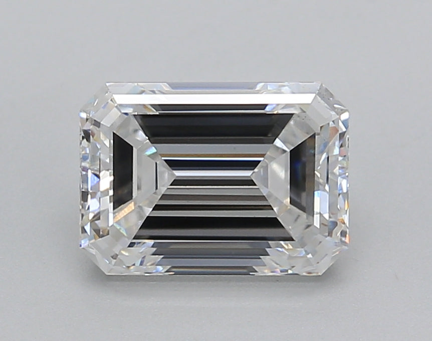 2.00 Carat Emerald Shaped, Very Good Cut, E Color, VS1 Clarity, IGI Certified Lab Grown Diamond