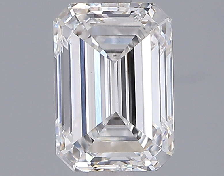 1.96 Carat Emerald Shaped, Ideal Cut, D Color, VVS2 Clarity, IGI Certified Lab Grown Diamond
