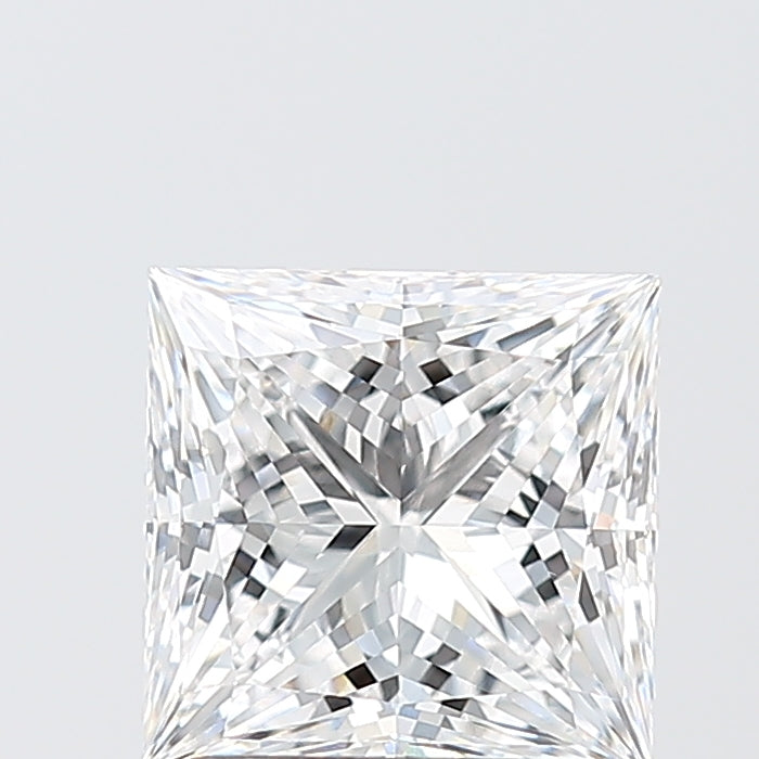 2.09 Carat Princess Shaped, Ideal Cut, E Color, VVS2 Clarity, IGI Certified Lab Grown Diamond