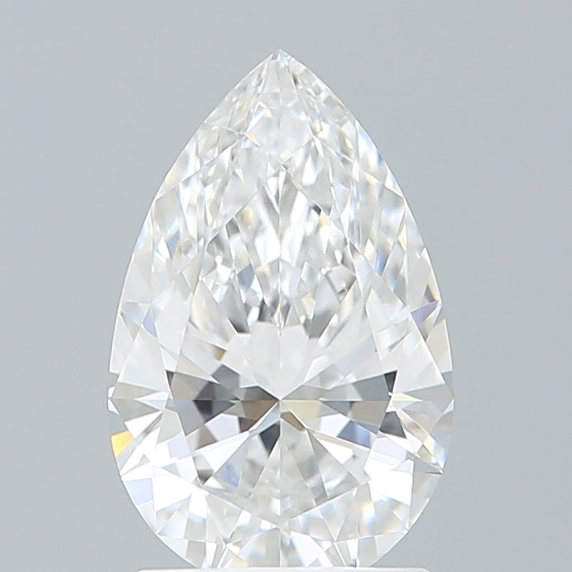 1.70 Carat Pear Shaped, Ideal Cut, D Color, VVS2 Clarity, IGI Certified Lab Grown Diamond