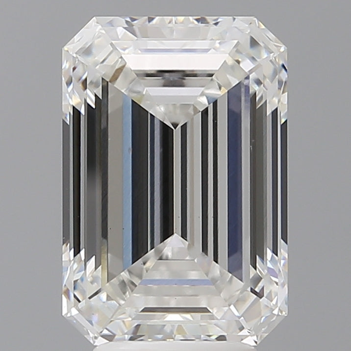 5.09 Carat Emerald Shaped, Ideal Cut, E Color, VS1 Clarity, IGI Certified Lab Grown Diamond