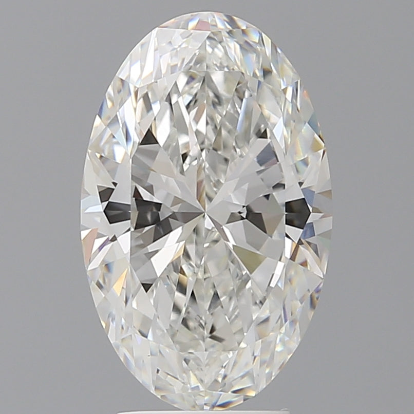 4.10 Carat Oval Shaped, Ideal Cut, F Color, VVS2 Clarity, IGI Certified Lab Grown Diamond