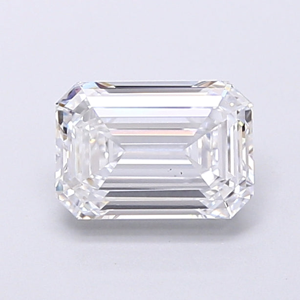 1.42 Carat Emerald Shaped, Very Good Cut, D Color, VS1 Clarity, IGI Certified Lab Grown Diamond